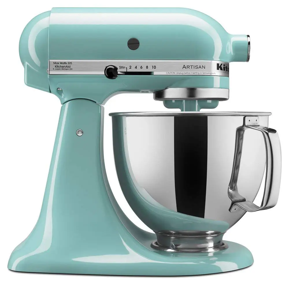 aqua Kitchenaid Artisan stand mixer