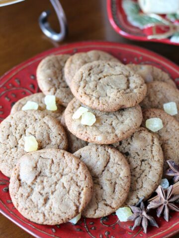 Ginger Cookies with Pomegranate Molasses