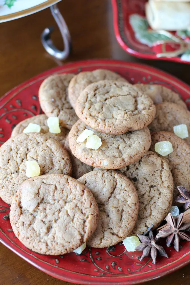 Ginger Cookies with Pomegranate Molasses