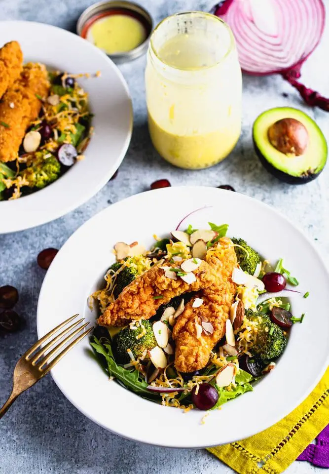 Crispy Chicken and Broccoli Salad
