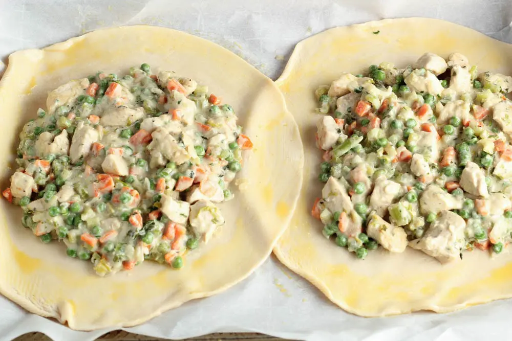 chicken potpie crostata process shot 1