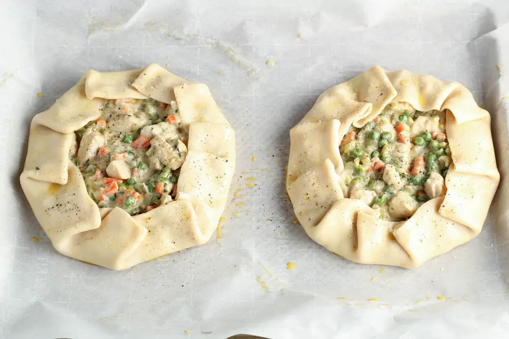 chicken potpie crostata process shot 2