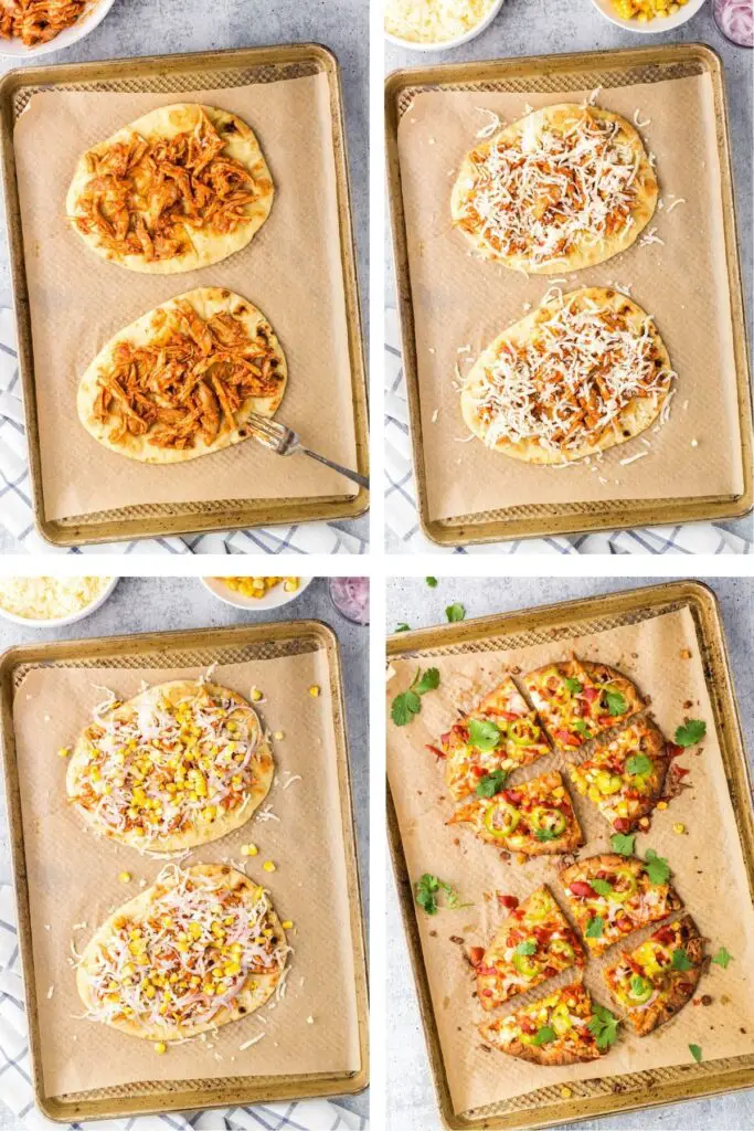 BBQ Chicken Flatbread Process shot