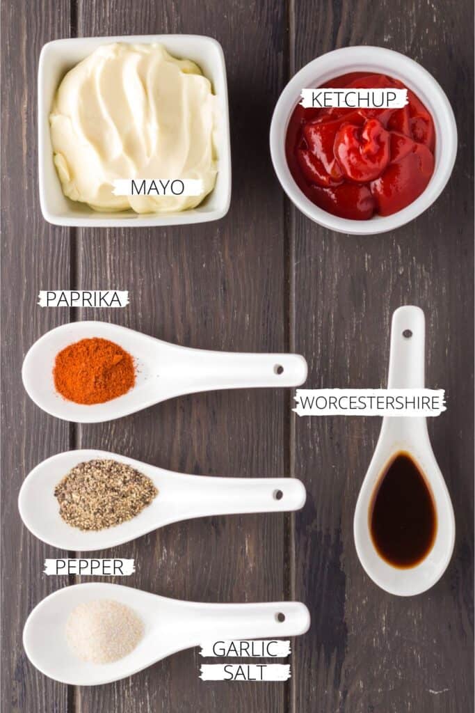 ingredients needed for Cane's sauce.