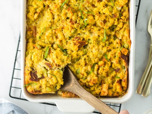 do you put green onions in cornbread dressing Cornbread Dressing